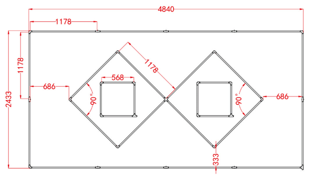 DOUBLE SQUARE LED SYSTEM
